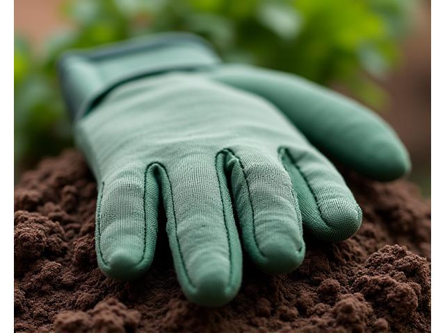 Durable gardening gloves with reinforced fingertips and breathable fabric